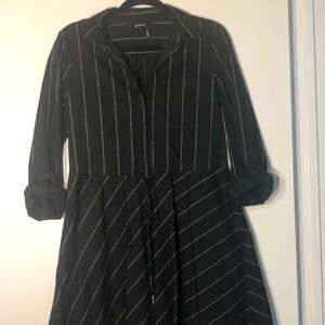 DKNY long sleeve cotton dress